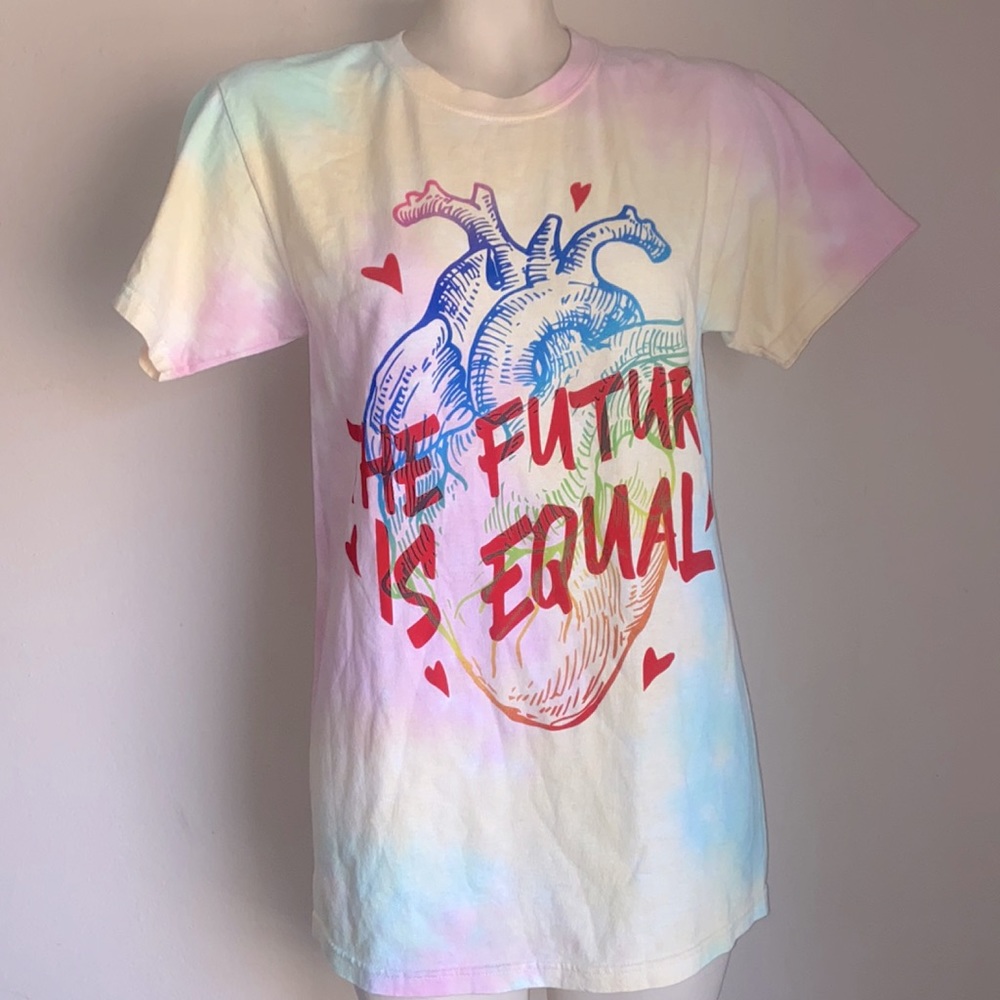 The future is equal t shirt Small NWT